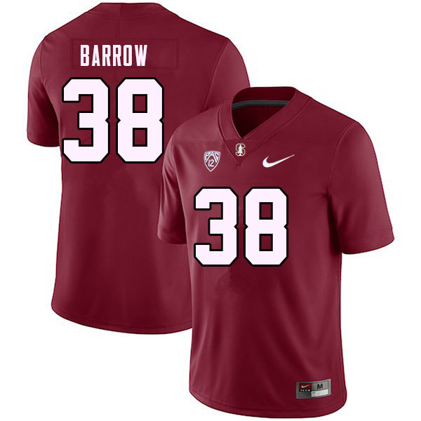 Men #38 Brendon Barrow Stanford Cardinal College Football Jerseys Stitched Sale-Cardinal - Click Image to Close